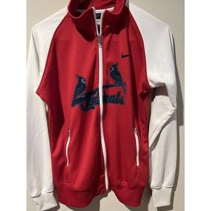 Womens Nike St Louis Cardinals Full Zip Track Jacket  MLB Sz Large